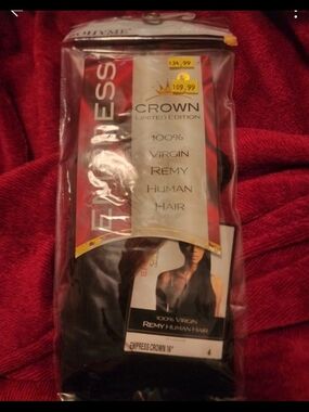 Crown Black %Human Hair Extensions